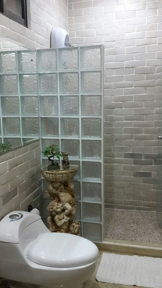 Bathroom Glass Block Partition Ideas - SPG Corporation (P) Ltd.