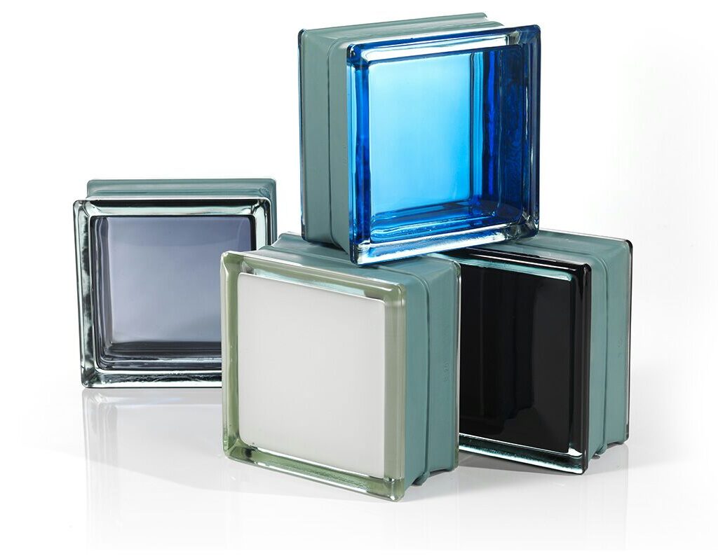 Futuristic type glass block