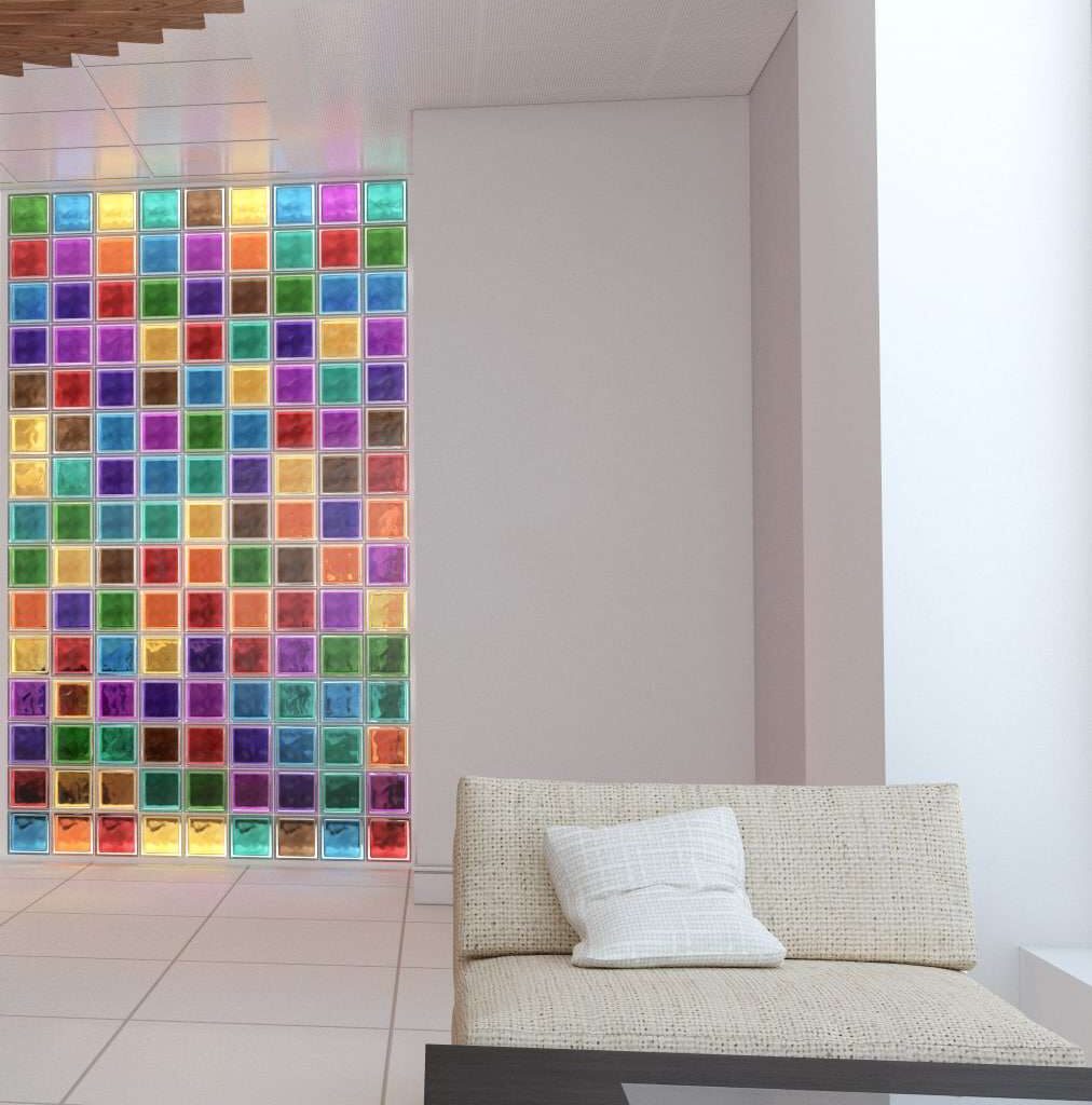 brilly color glass blocks