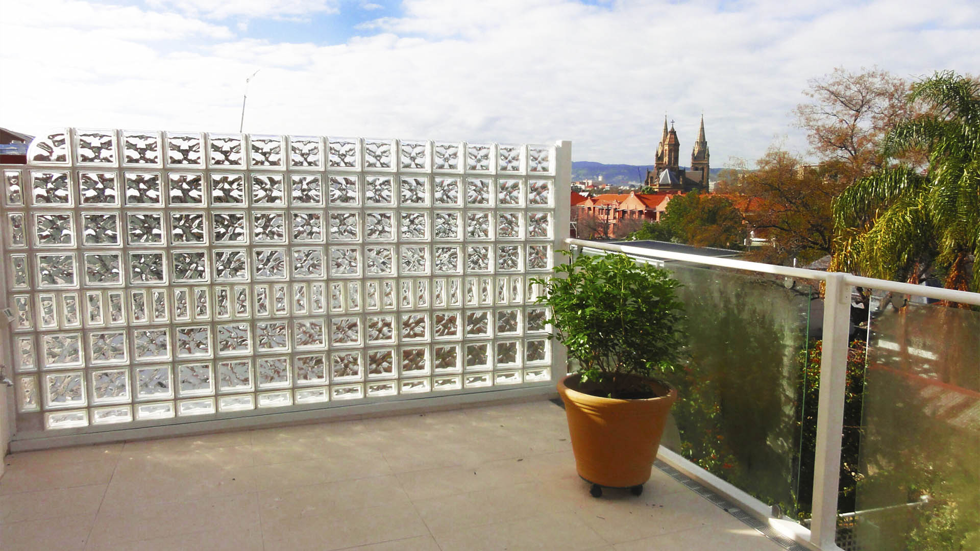 glass blocks for railings